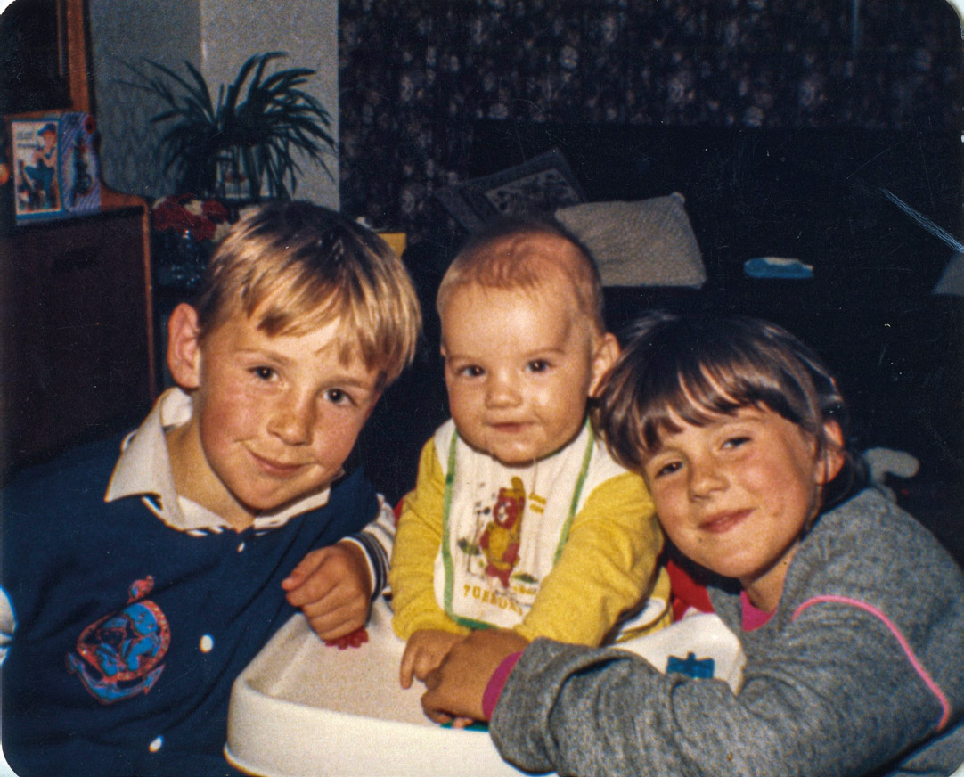 1 With my older brother Stephen and sister Caroline2 My Communion Day with - photo 1