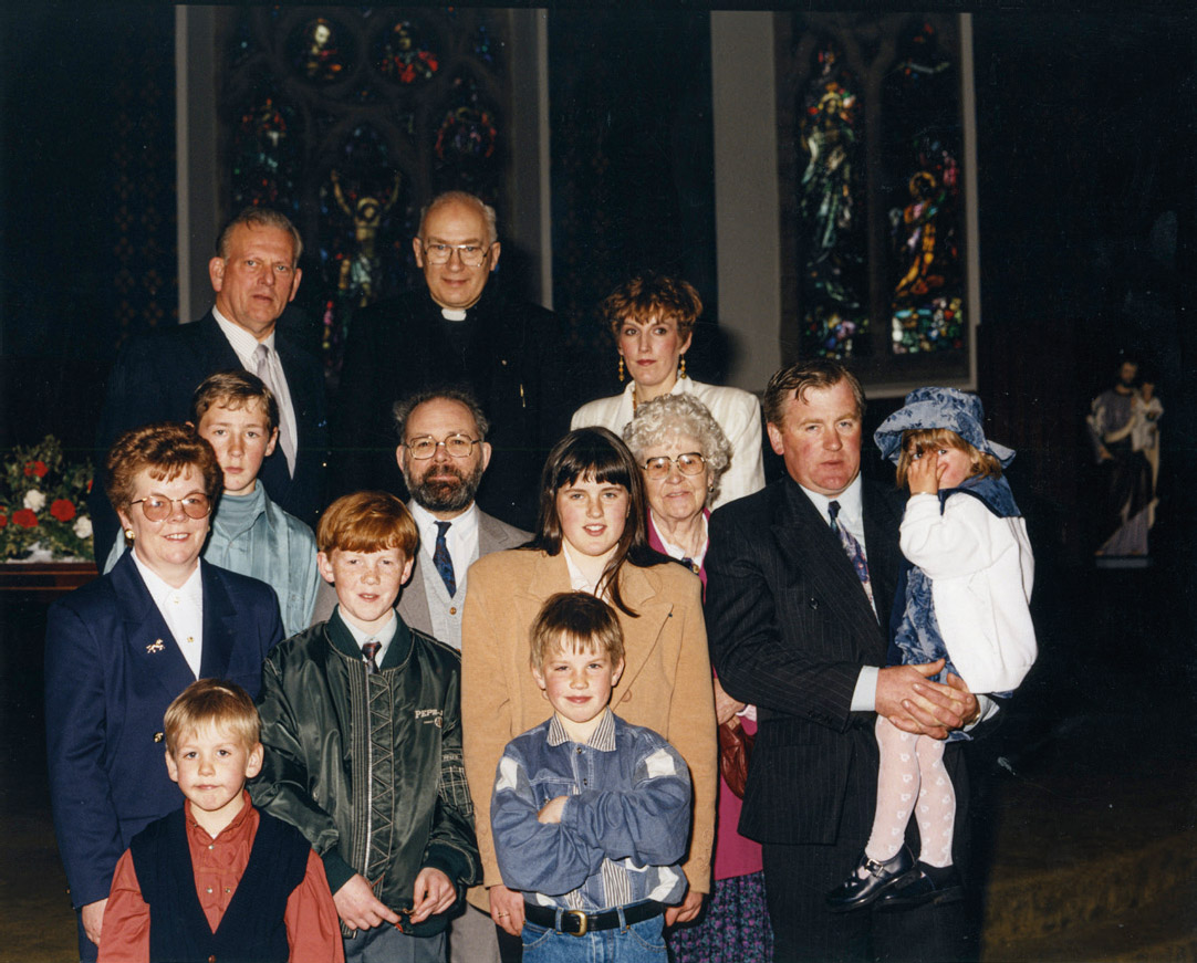 3 Us five siblings and Mam back row right and Dad holding Alex on - photo 3