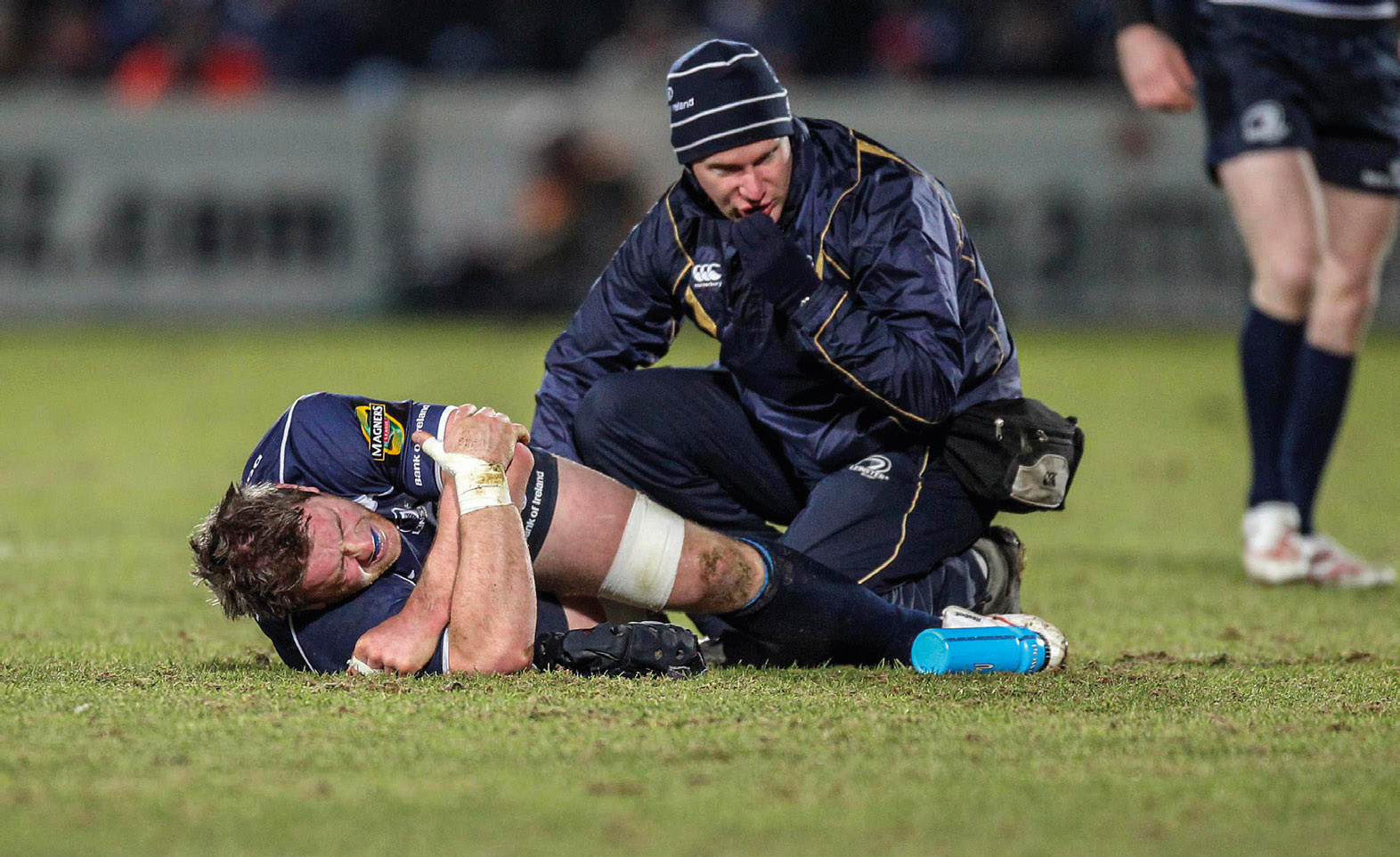 8 After breaking my leg during a Leinster match against Scarlets in 2010 Dan - photo 8