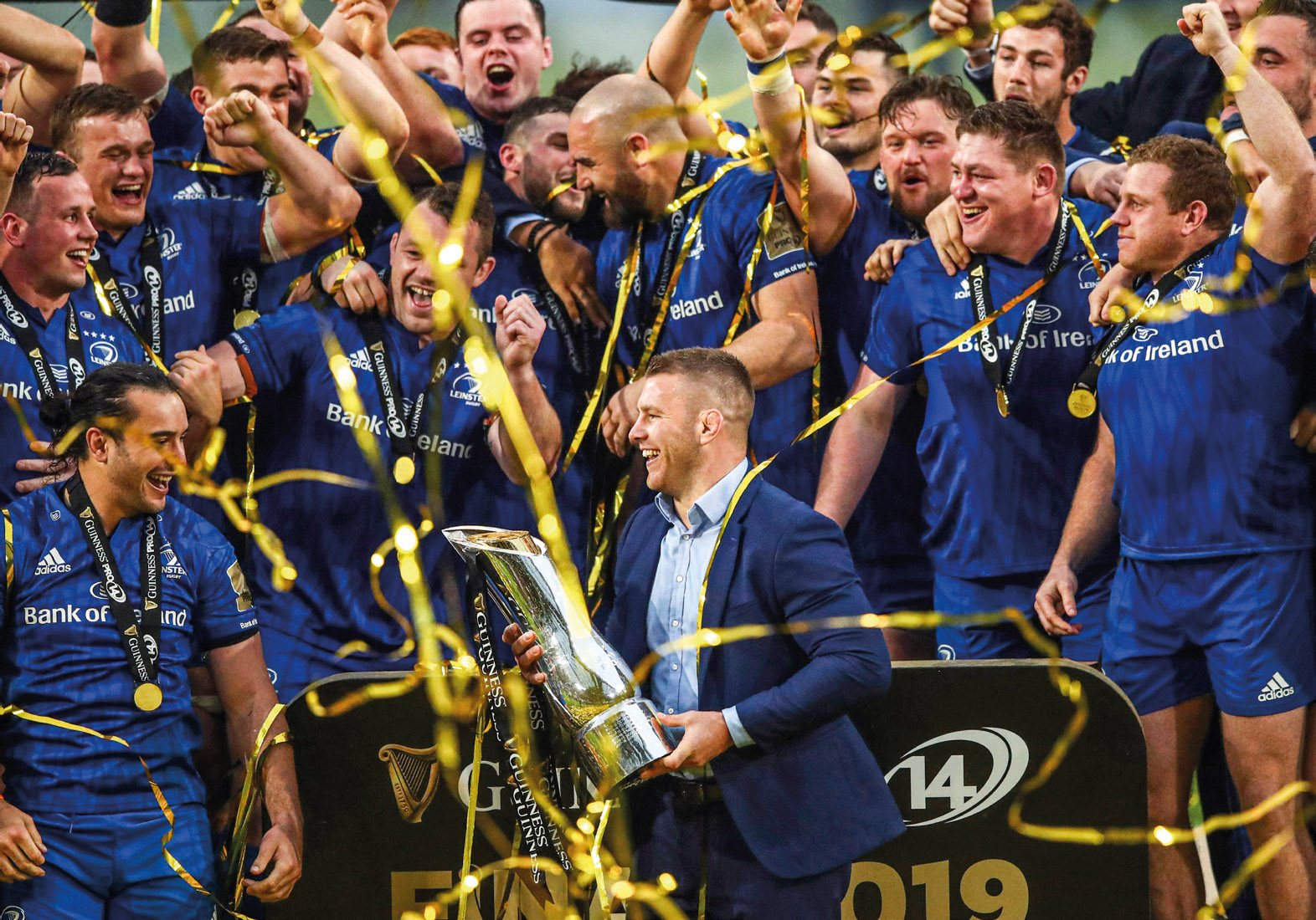 18 Lifting the trophy after the Guinness Pro14 final in Glasgow May 2019 - photo 18