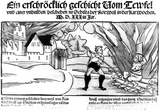 Illustration 7 The broadsheet woodcut by Erhard Schn depicts a witch being - photo 7