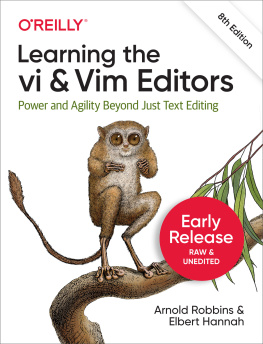 Arnold Robbins - Learning the vi and Vim Editors