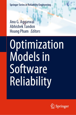 Anu G. Aggarwal - Optimization Models in Software Reliability