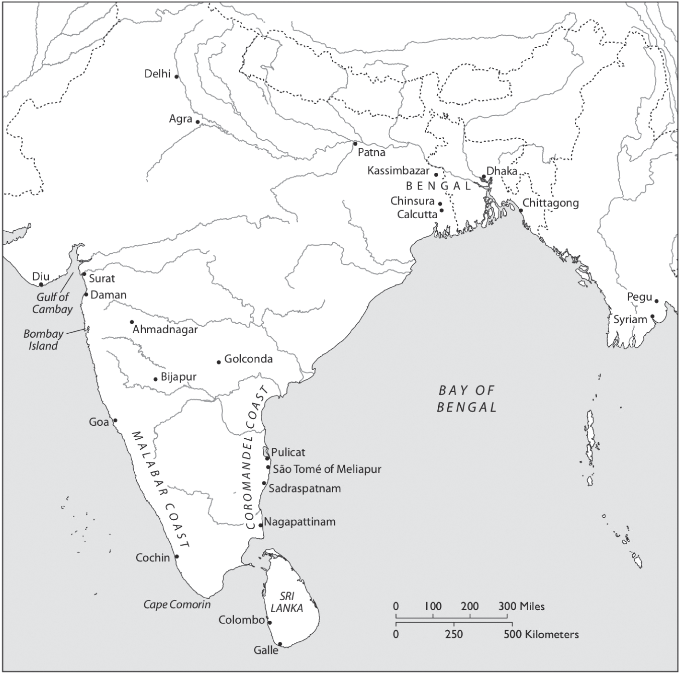 MAP 2 Indian Subcontinent and the Bay of Bengal ca 1700 MAP 3 Dutch - photo 4