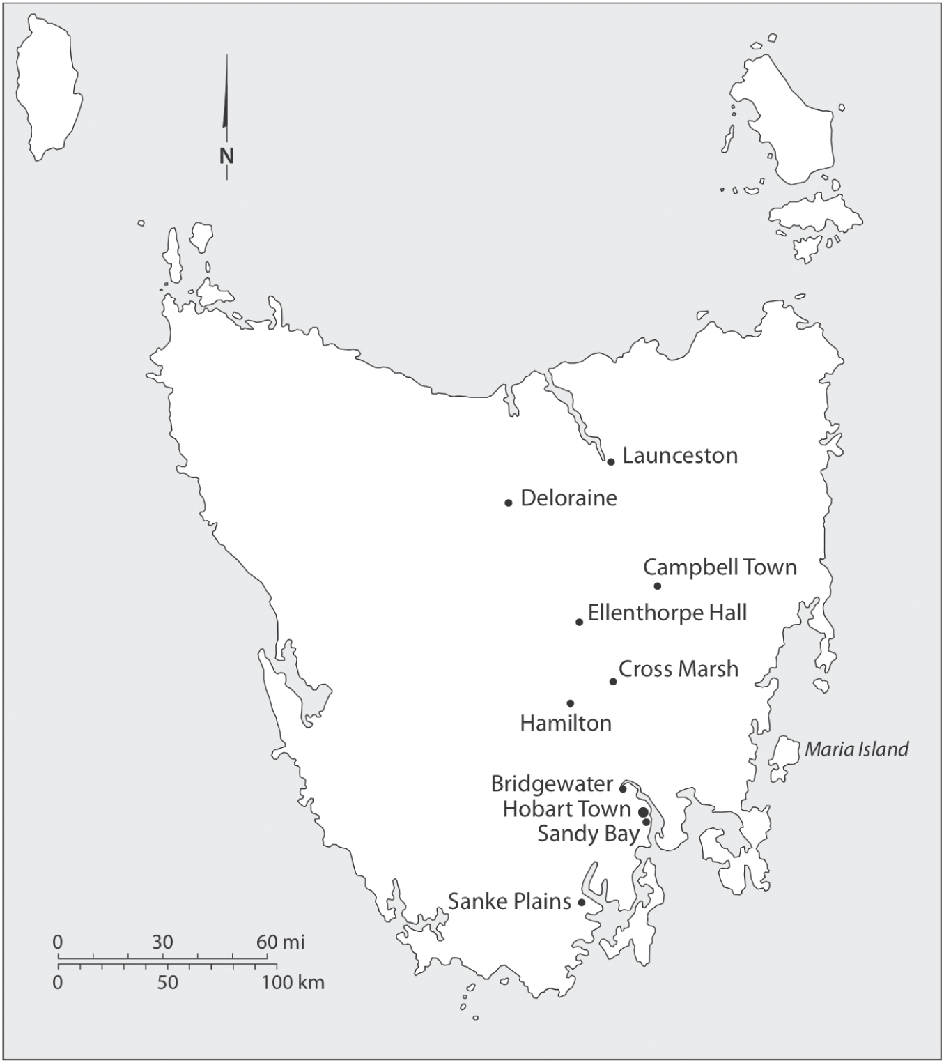 MAP 6 Van Diemens Land ca 1840 Introduction Flight as Fight Leo - photo 8