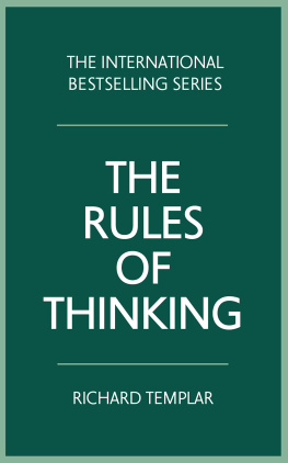 Richard Templar - The rules of thinking