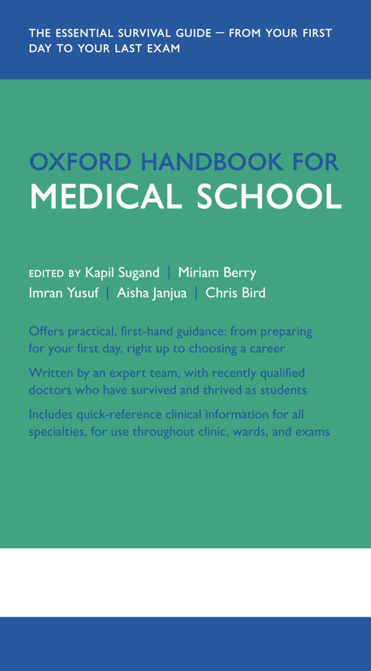 OXFORD MEDICAL PUBLICATIONS Oxford Handbook for Medical School Published and - photo 1