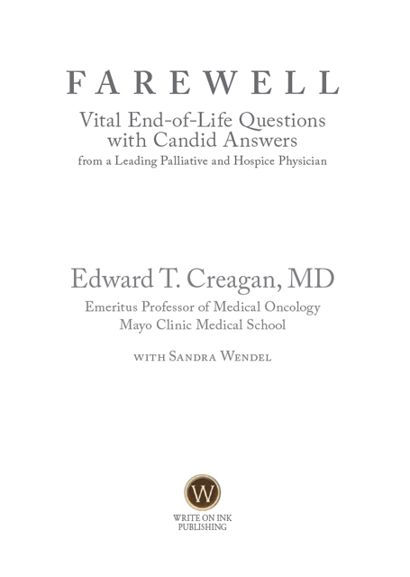 2019 Edward T Creagan MD All rights reserved Printed in the United States - photo 1