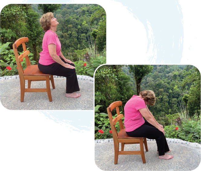 1 Sit on the edge of your chair feet flat spine straight 2 Cross your - photo 4