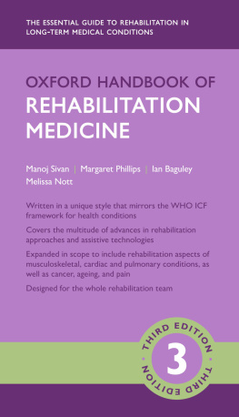 Manoj Sivan - Oxford Handbook of Rehabilitation Medicine