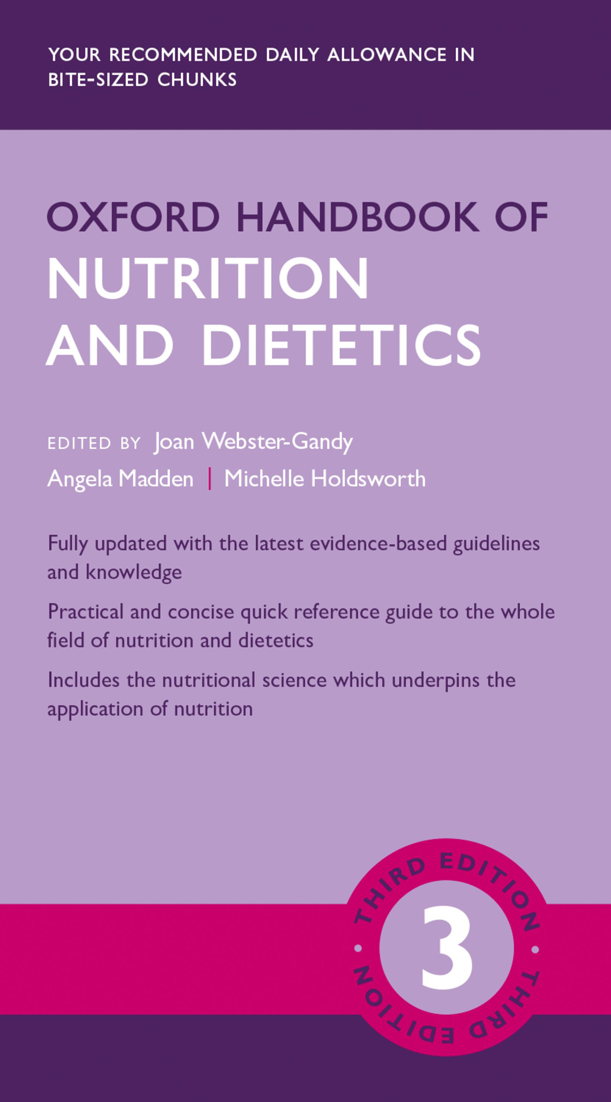 OXFORD MEDICAL PUBLICATIONS Oxford Handbook of Nutrition and Dietetics - photo 1