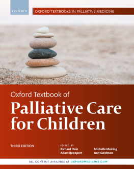 Richard Hain - Oxford Textbook of Palliative Care for Children