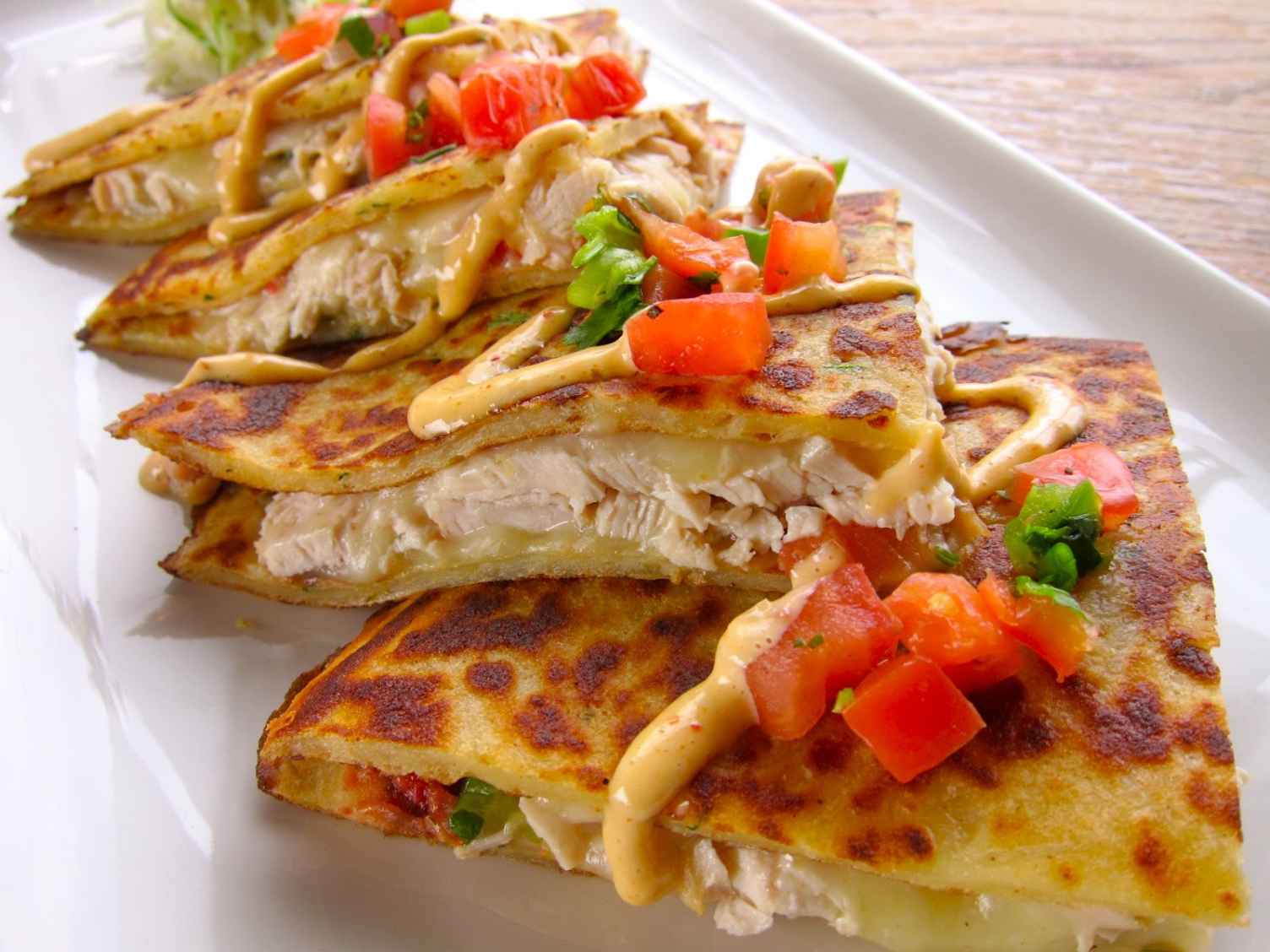 Chicken quesadillas is prepared with chicken cheese and a few other - photo 6