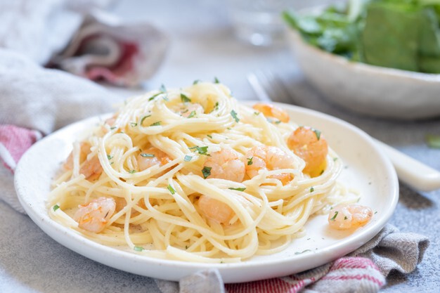 The blend of seafood and pasta in this dish is heavenly Its great with any - photo 6