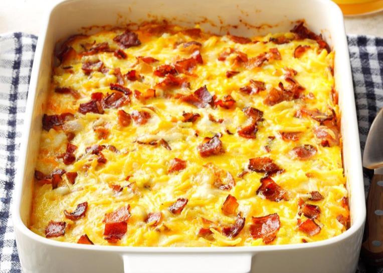 This tender fluffy egg casserole is the perfect breakfast forbusy mornings and - photo 3