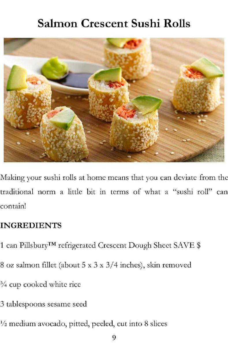 Recipes Book of Sushi Rolls Delicious Sushi Cooking Ideas For Your Meal Impressive Sushi Rolls - photo 8