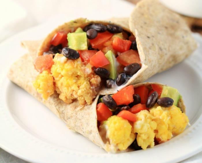 These breakfast burritos are loaded with cheese beanssausage and eggs - photo 2