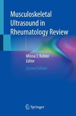 Minna J. Kohler (editor) - Musculoskeletal Ultrasound in Rheumatology Review