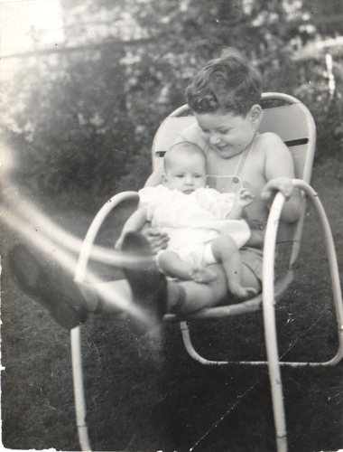 Block during the summer of 1944 with his baby sister Betsy Blocks 1955 - photo 3