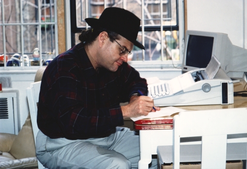 Seen here around 1990 Block works in his office on New Yorks West 13th Street - photo 7