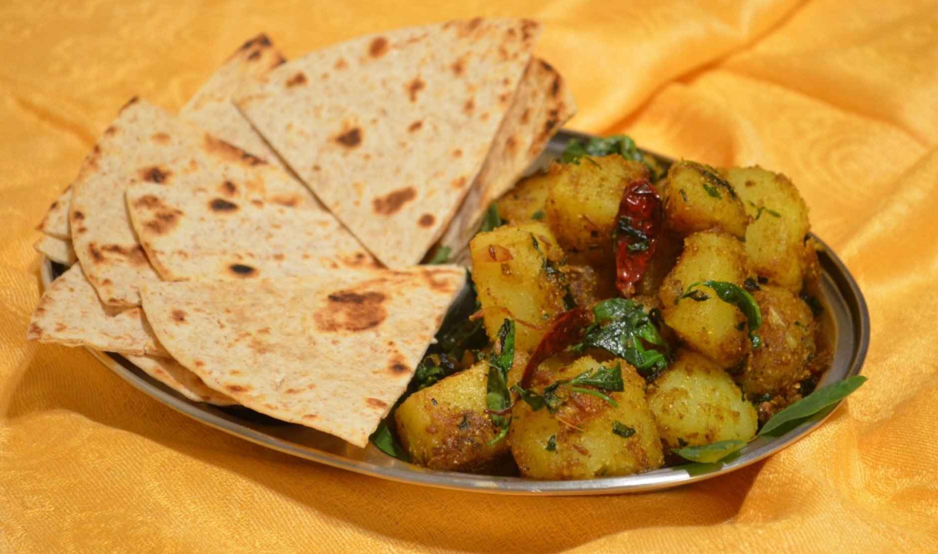 Boiled potatoes cooked fenugreek leaves and curry powder Serves - photo 8