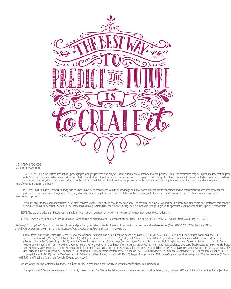 Lettering Workshop for Crafters Create Over 50 Personalized Alphabets for Notecards Decorations Gifts and More Design Originals Includes Tips Techniques Lettering 101 Advice Borders Corners - photo 4