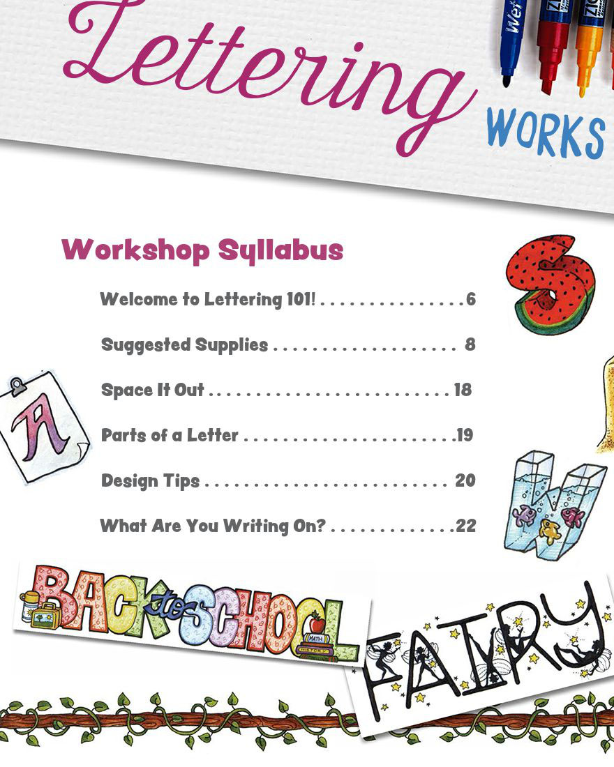 Lettering Workshop for Crafters Create Over 50 Personalized Alphabets for Notecards Decorations Gifts and More Design Originals Includes Tips Techniques Lettering 101 Advice Borders Corners - photo 6