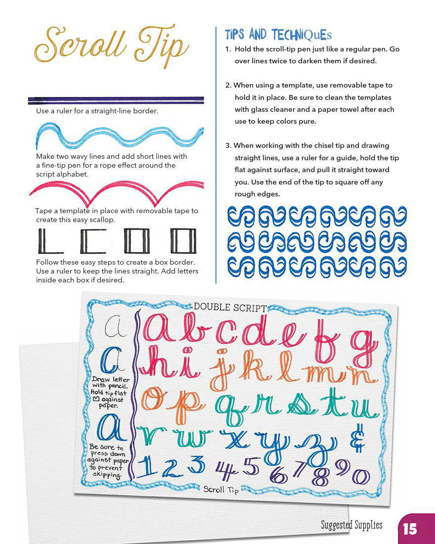 Lettering Workshop for Crafters Create Over 50 Personalized Alphabets for Notecards Decorations Gifts and More Design Originals Includes Tips Techniques Lettering 101 Advice Borders Corners - photo 17