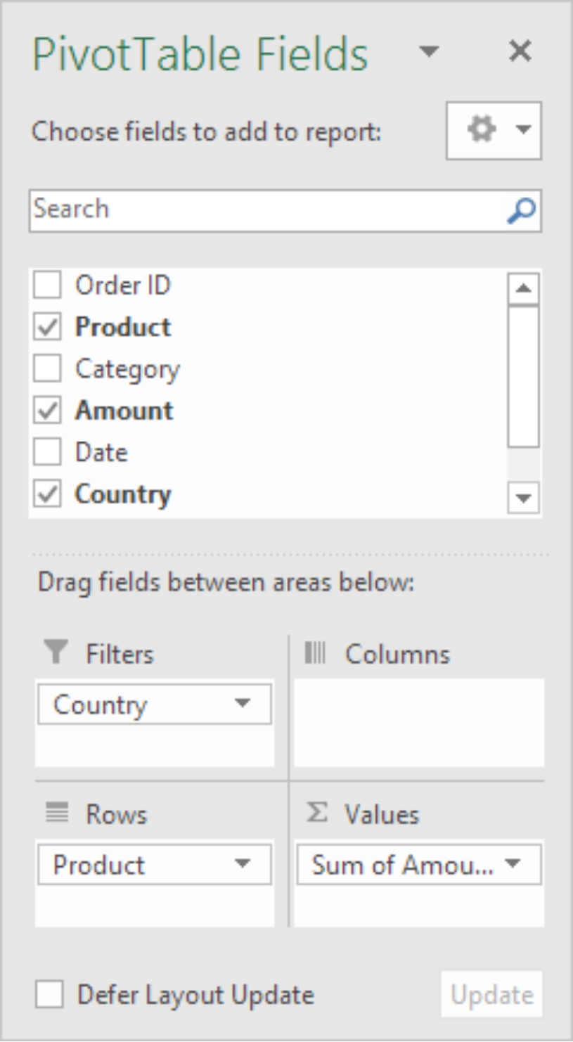 You will see that the pivot table has been created in the Excel sheet This is - photo 5