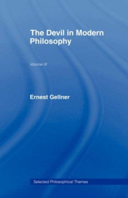 Ernest Gellner - The Devil in Modern Philosophy (Selected Philosophical Themes)