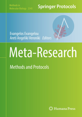 Evangelos Evangelou - Meta-Research: Methods and Protocols