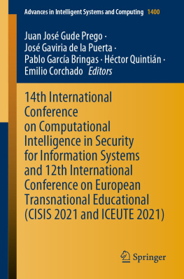 Juan José Gude Prego - 14th International Conference on Computational Intelligence in Security for Information Systems and 12th International Conference on European ... in Intelligent Systems and Computing)