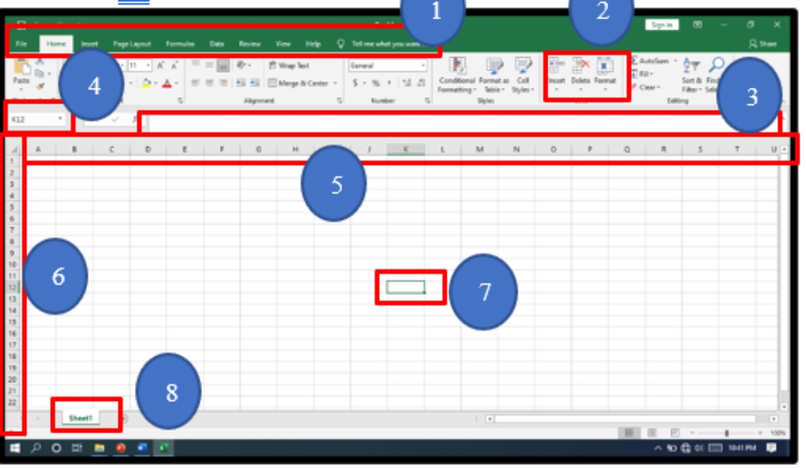 1 Ribbon tab Excel Ribbon contain all the menus and tools in the ribbon tabs - photo 3