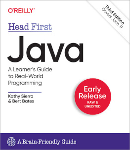 Kathy Sierra Head First Java, 3rd Edition Early Release