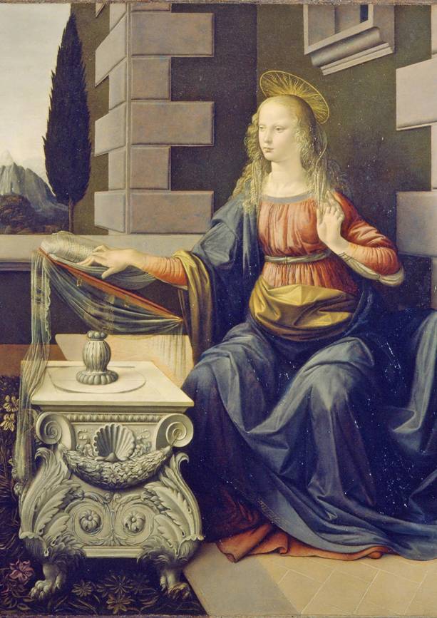 Annunciation is also a collaboration with Leonardo da Vinciand his master - photo 17