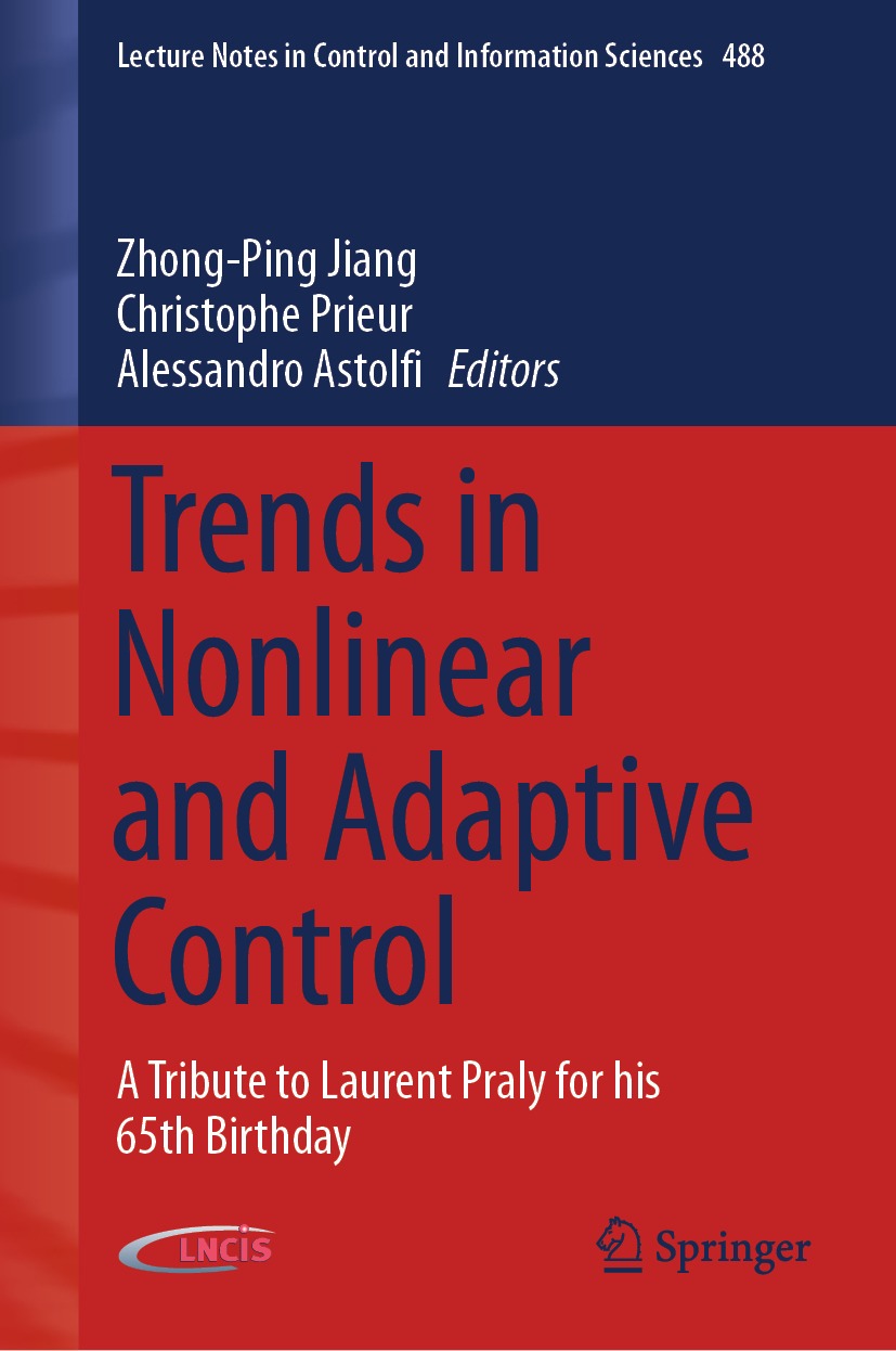 Book cover of Trends in Nonlinear and Adaptive Control Volume 488 Lecture - photo 1