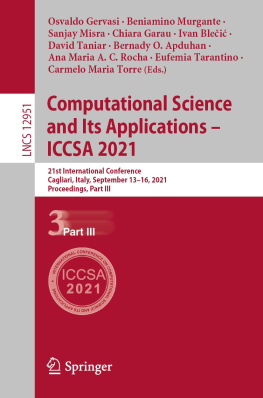 Osvaldo Gervasi (editor) - Computational Science and Its Applications – ICCSA 2021: 21st International Conference, Cagliari, Italy, September 13–16, 2021, Proceedings, Part III