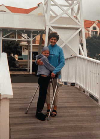 With Nana Jan exploring the world outside the hospital on a day off from - photo 10