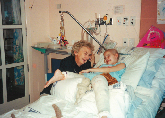 Having a laugh with Grandma Ann while recovering from my rotationplasty - photo 14