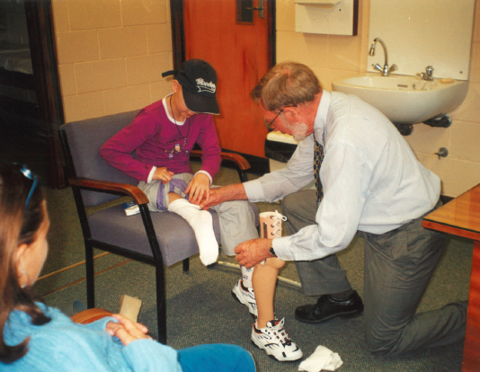 At the Limb Centre getting fitted with my first prosthetic leg An image - photo 16