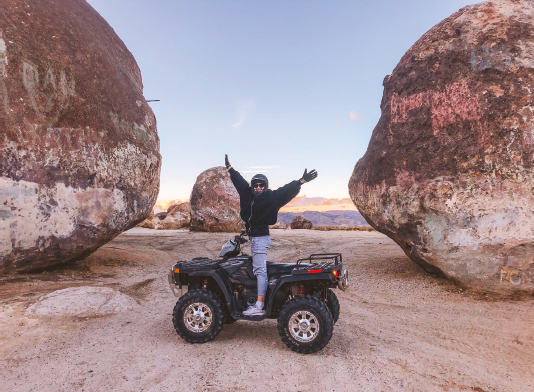 Quad biking at Joshua Tree National Park in California in December 2019 a - photo 27