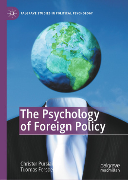 Christer Pursiainen - The Psychology of Foreign Policy