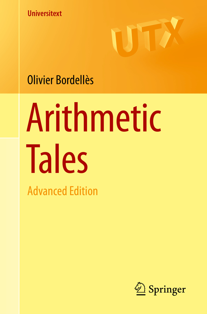 Book cover of Arithmetic Tales Universitext Series Editors Sheldon Axler - photo 1