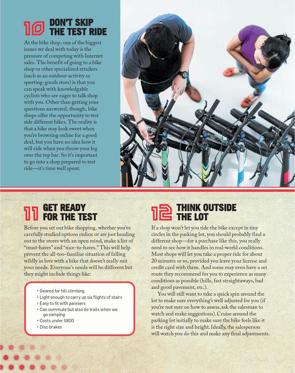 Total Bicycling Manual 268 Tips for Two-Wheeled Fun - photo 28