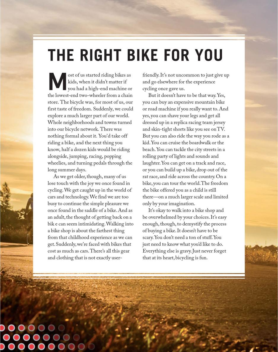 Total Bicycling Manual 268 Tips for Two-Wheeled Fun - photo 20