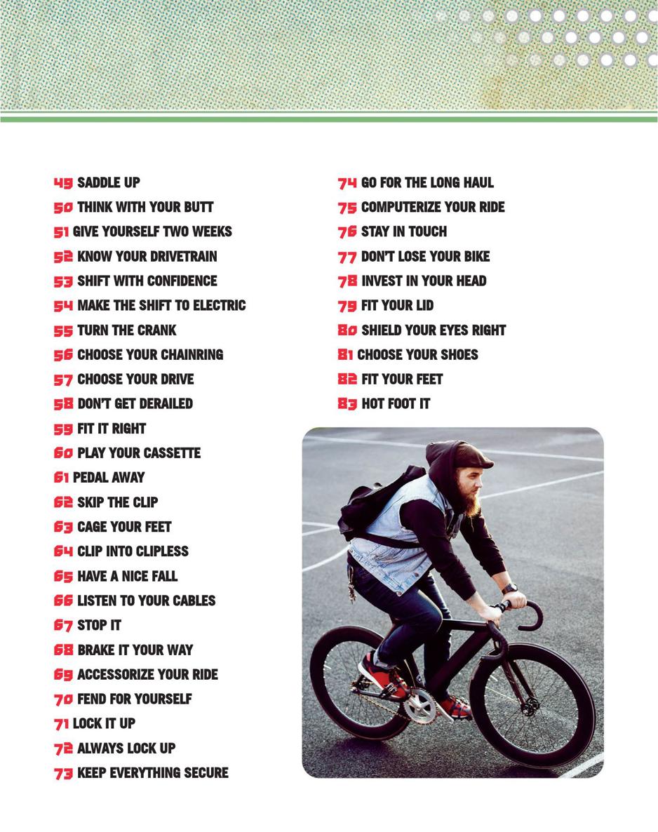 Total Bicycling Manual 268 Tips for Two-Wheeled Fun - photo 7