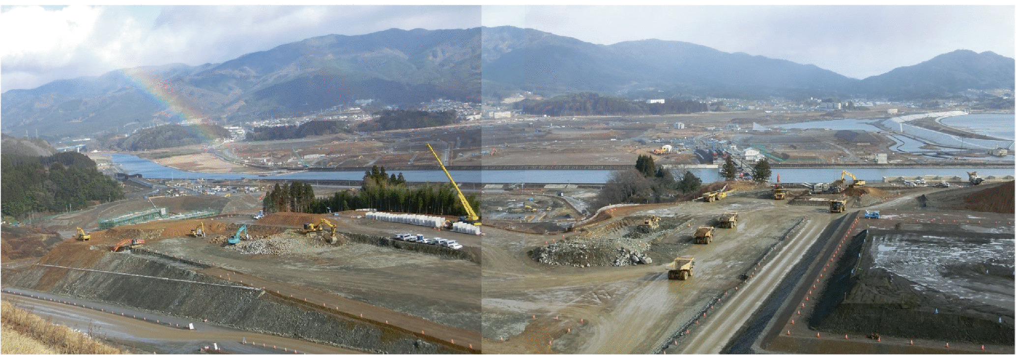 Panoramic view of Rikuzentakata City Iwate Prefecture under reconstruction - photo 4