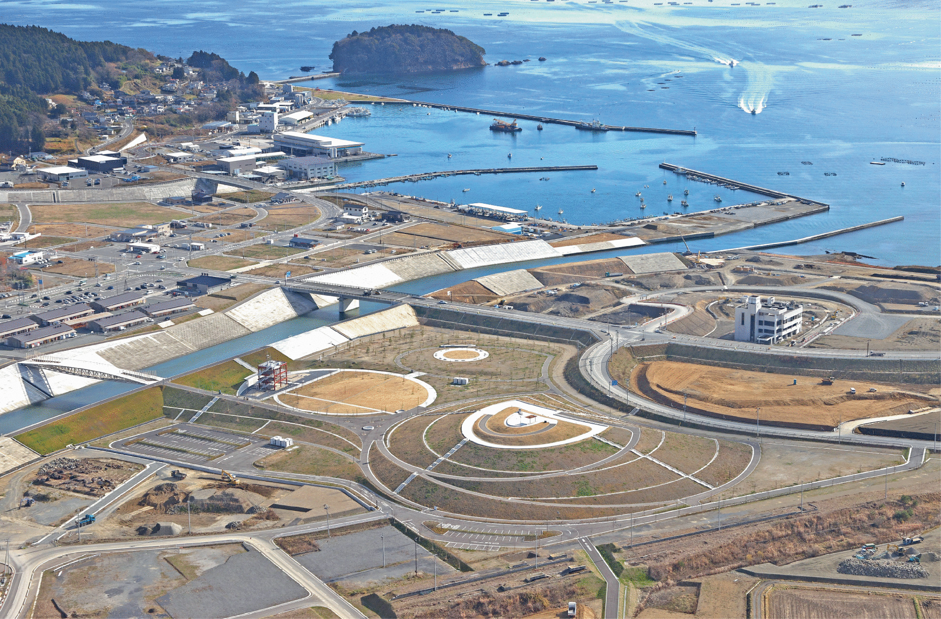 Aerial view of the Minamisanriku Memorial Park of Earthquake Disaster December - photo 5