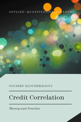 Youssef Elouerkhaoui - Credit Correlation Theory and Practice