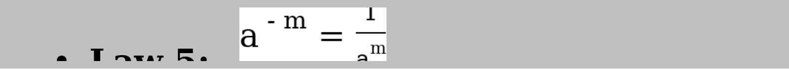 This is a law of Negative index We can still have an example to be Just - photo 24